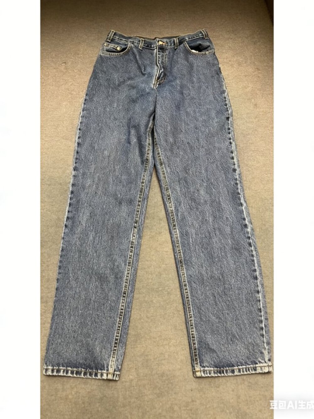 FADED GLORY Jeans Co. Men's Jeans Size 36x30 Blue Relaxed Straight Leg Cotton - Picture 4 of 4